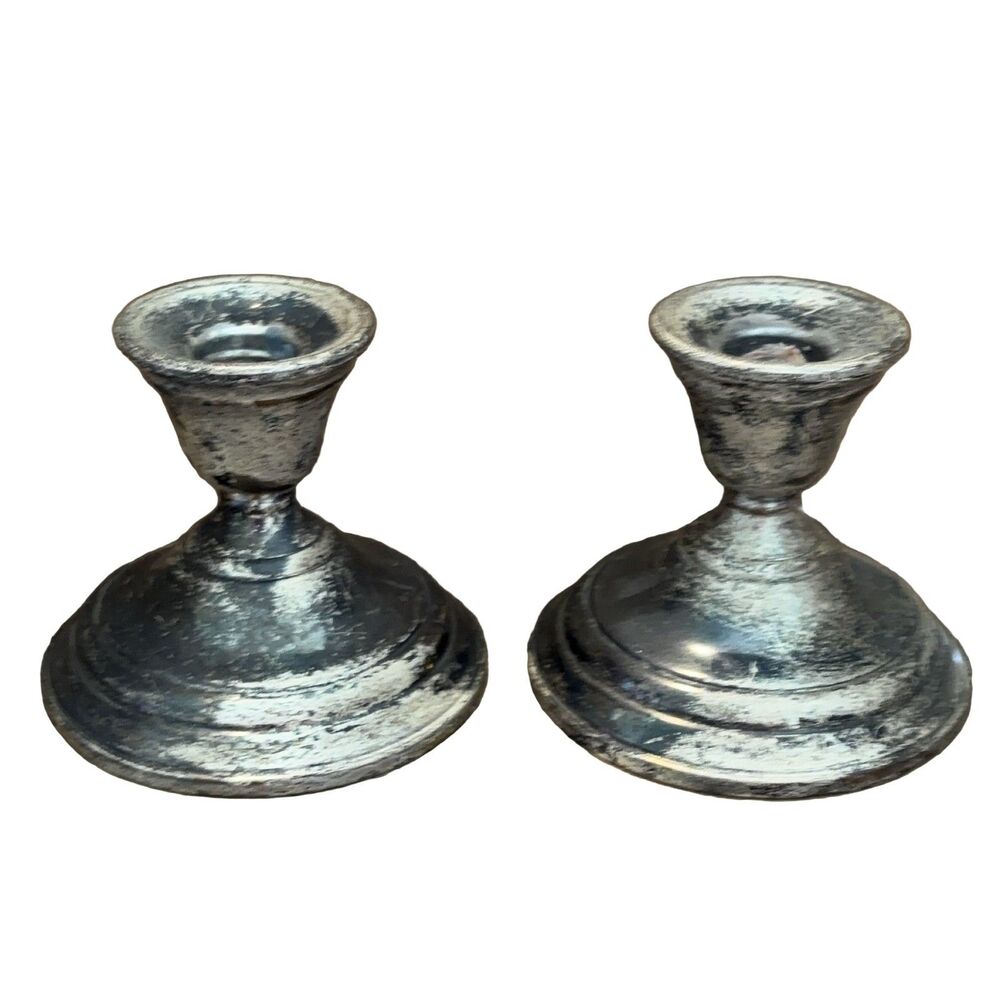 International Silver Berkeley Candlesticks Sterling Silver Candle Holders Set